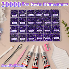 Tatiwoo Roland purple flatback rhinestones in 3mm for smooth edges on fabric