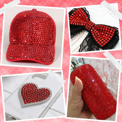 Tatiwoo Ruby Red 6mm rhinestones for statement appliqués