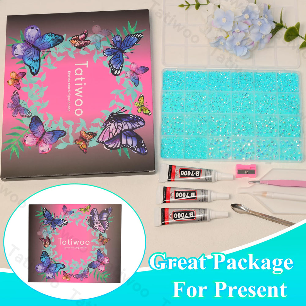 Tatiwoo wax pen tweezers tray kit for organized crafting sessions