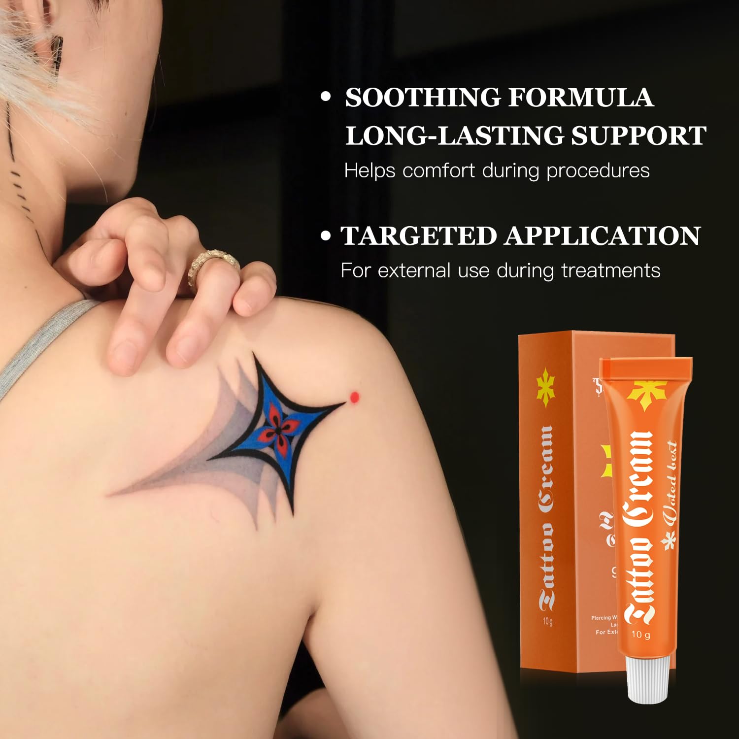 Tattoo Cream is dermatologist-tested, suitable for sensitive skin.