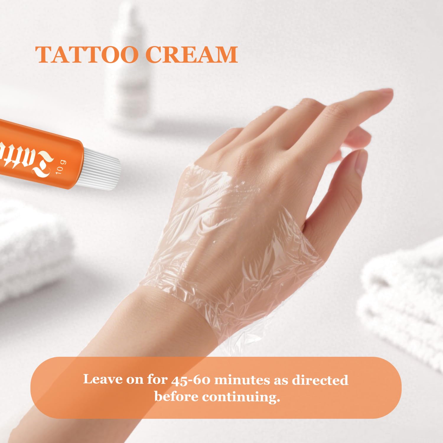 Tattoo Cream supports skin care during the process and healing.