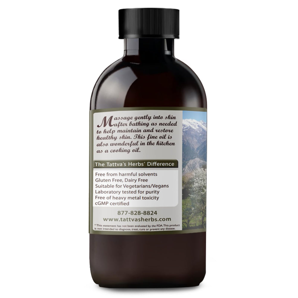 Tattva's Herbs mustard seed oil comes in a 16oz bottle for everyday use.