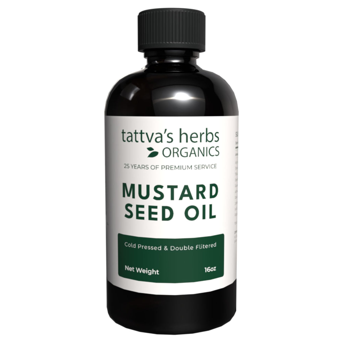 Tattva's Herbs mustard seed oil bottle for versatile kitchen and hair care.
