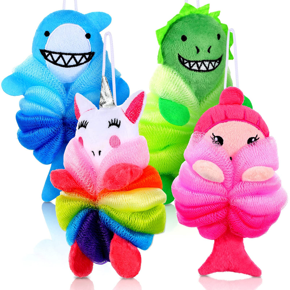 Tatuo bear loofah for kids; soft, fun bath sponge for gentle cleansing.