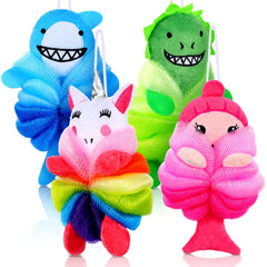 Tatuo bear loofah for kids; soft, fun bath sponge for gentle cleansing.