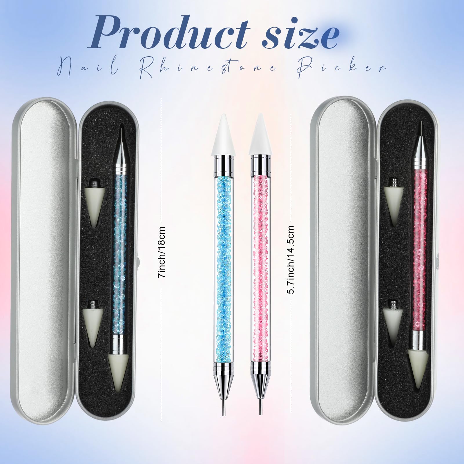 Tatuo crystal beads tool lets you place gems on natural or false nails with ease.