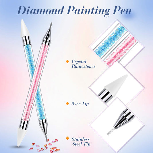 Tatuo wax tip helps pick up rhinestones quickly during nail art sessions.