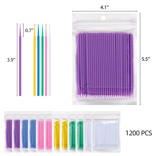 Tbestmax bendable microbrush enables angled precision for delicate eyelash work.