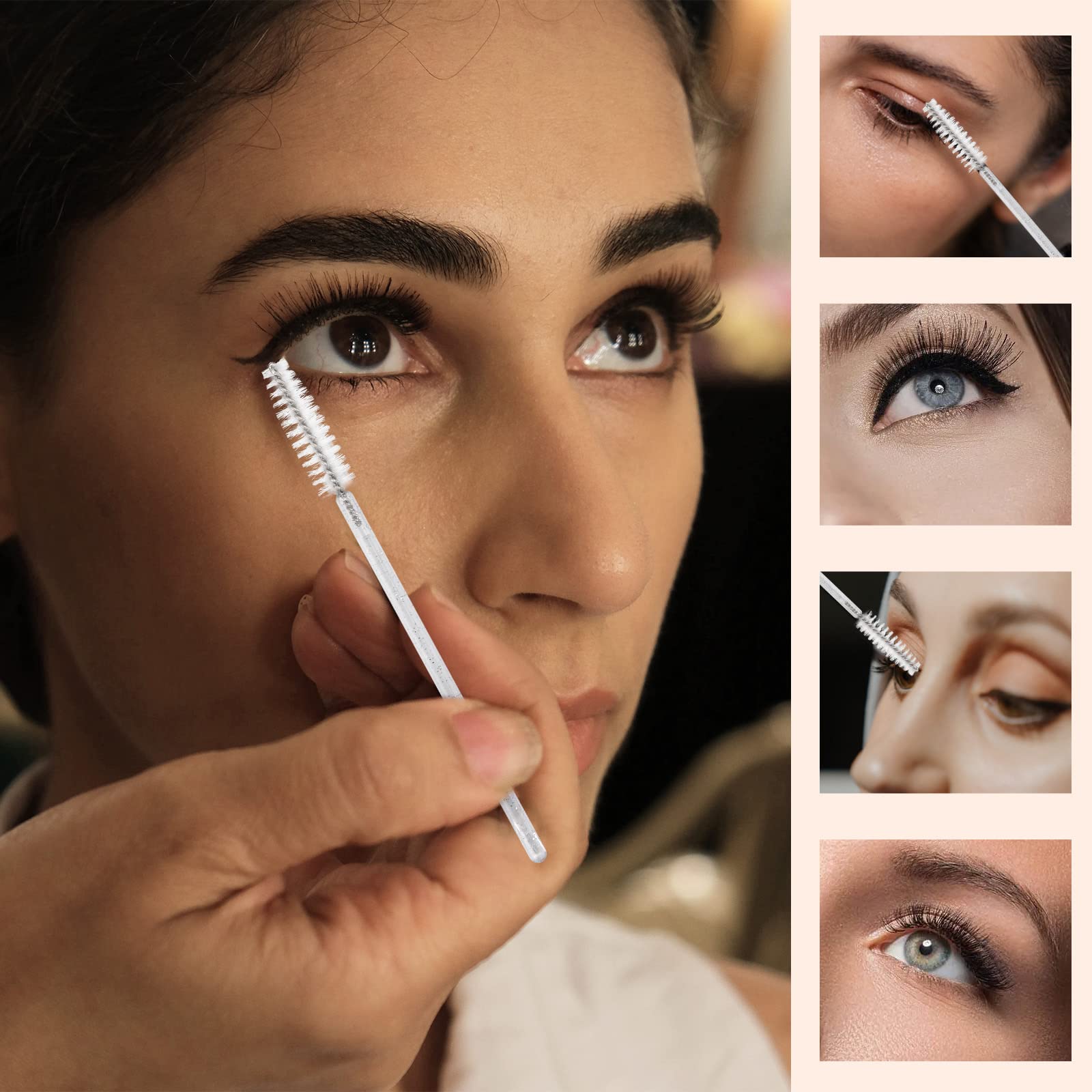 Tbestmax eyebrow spoolie in white for brow grooming