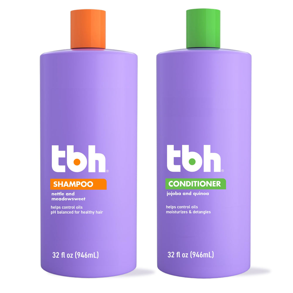 TBH Kids & Teen Conditioner front view signals lightweight hydration for smooth detangling.