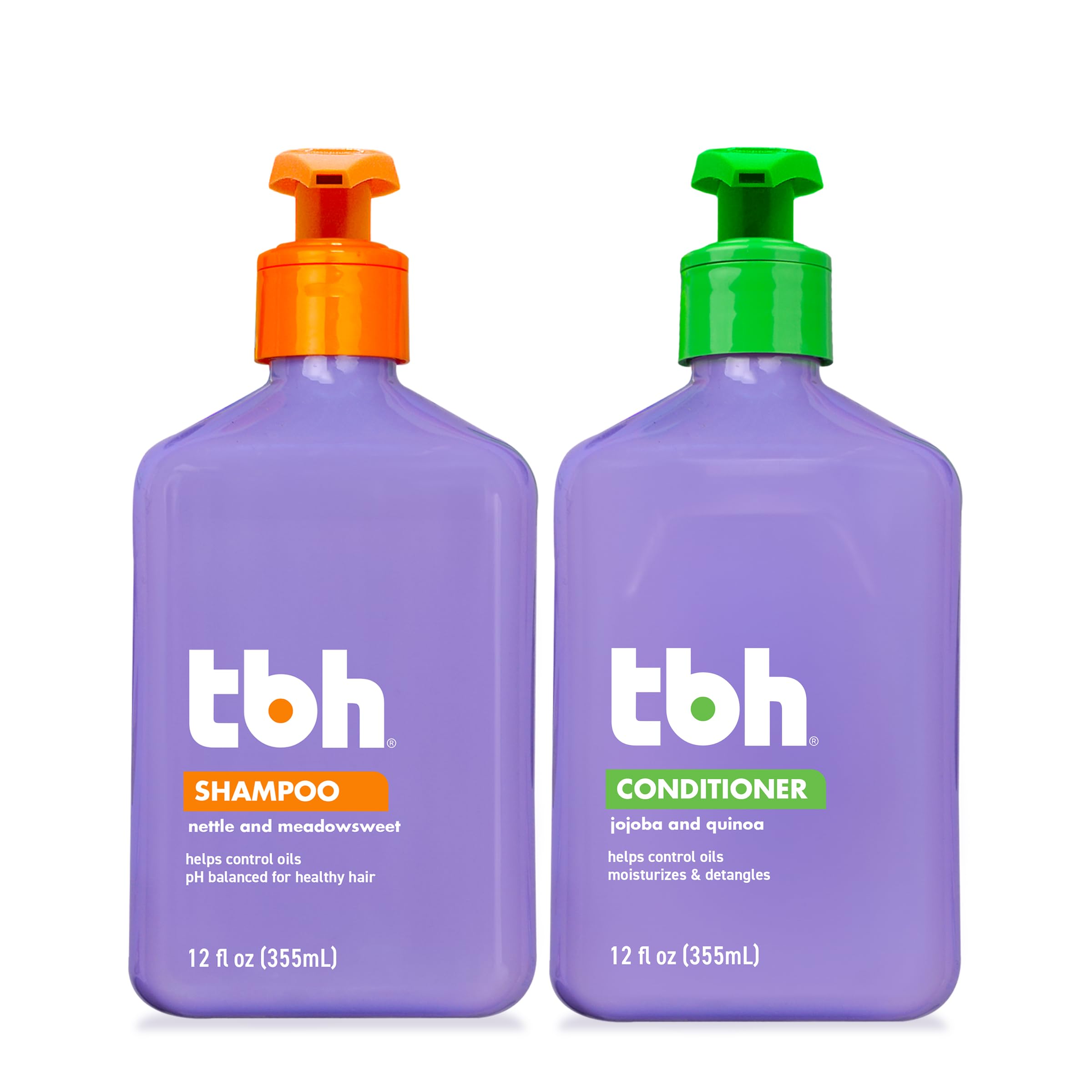 TBH Kids & Teens Shampoo front view highlights gentle cleansing for all hair types.