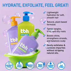 TBH Kids Conditioner on display suggesting easy daily hair care routine