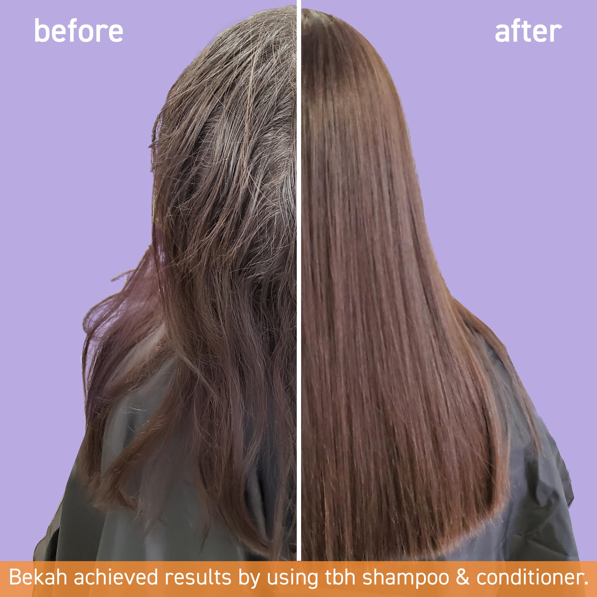 TBH Teen & Kids Shampoo kids hair close-up highlights frizz reduction and shine.