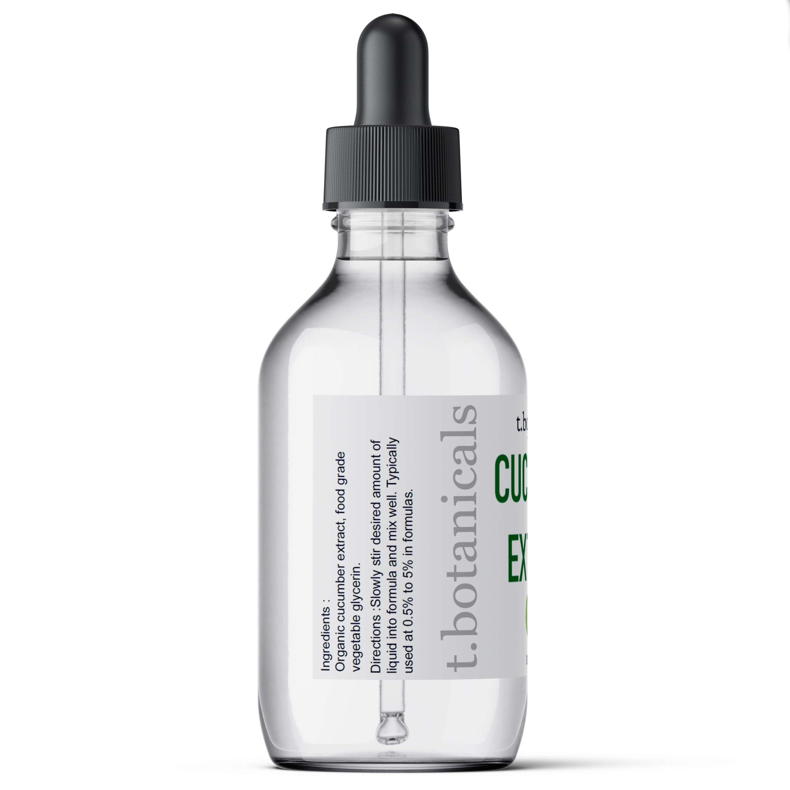 Formulation mix with cucumber glycerite being stirred into a base