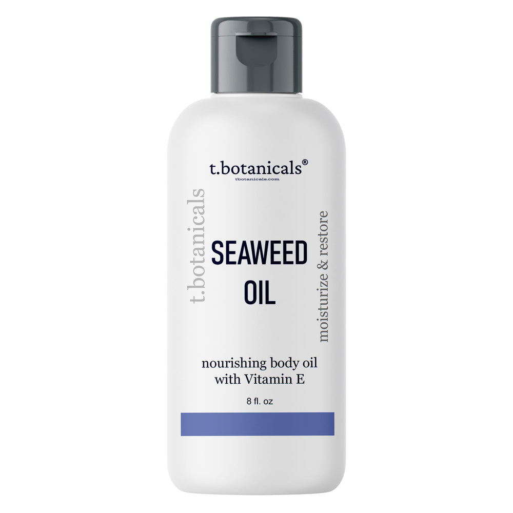 t.botanicals Seaweed Body Oil bottle for fast absorption and moisturized skin