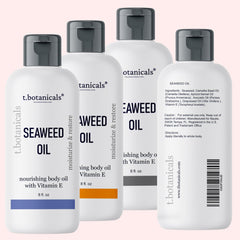 t.botanicals Seaweed Body Oil hands and face application demonstrates versatility