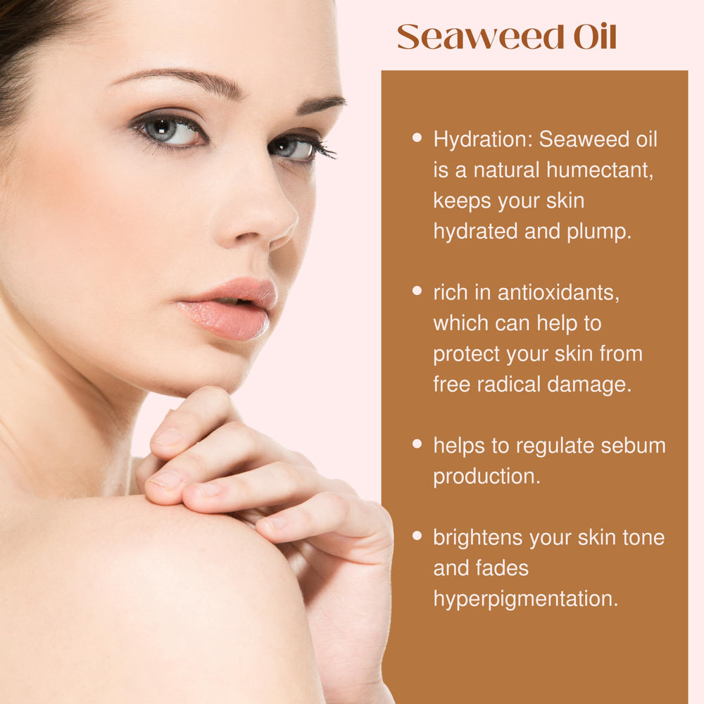 t.botanicals Seaweed Body Oil texture absorbed into skin for dry skin relief