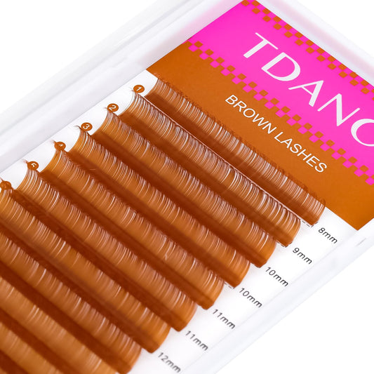 TDANCE brown color lashes palette highlights natural blends for subtle color.