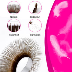 TDANCE brown extensions crafted from Korean PBT, soft and skin-friendly.