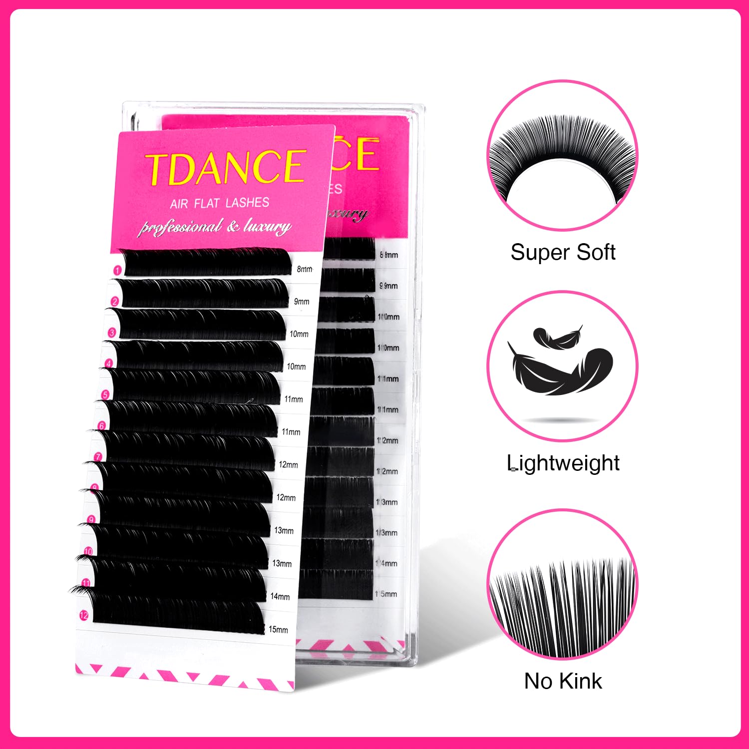TDANCE Matte black finish provides a natural-looking result