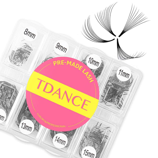 TDANCE premade fans 600 bulk box for effortless volume looks