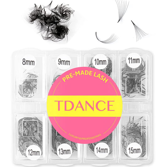 TDANCE premade fans 600-pack natural volume for quick lash sets