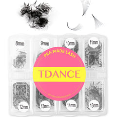 TDANCE premade fans 600-pack natural volume for quick lash sets