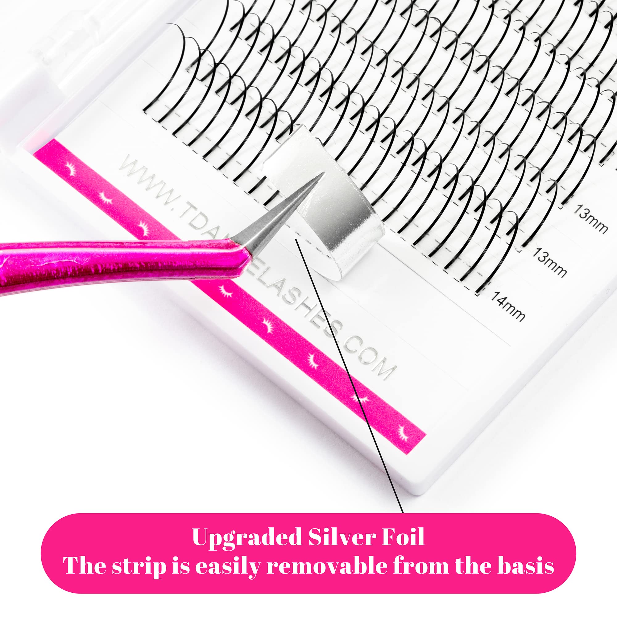 TDANCE Spikes lash extensions closeup demonstrates doll-like volume with magnetic roots for easy graft.