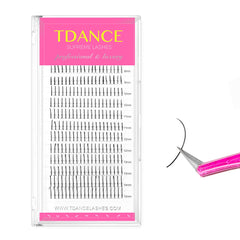 TDANCE Spikes Lash Extensions matte black tray view for bold sets.