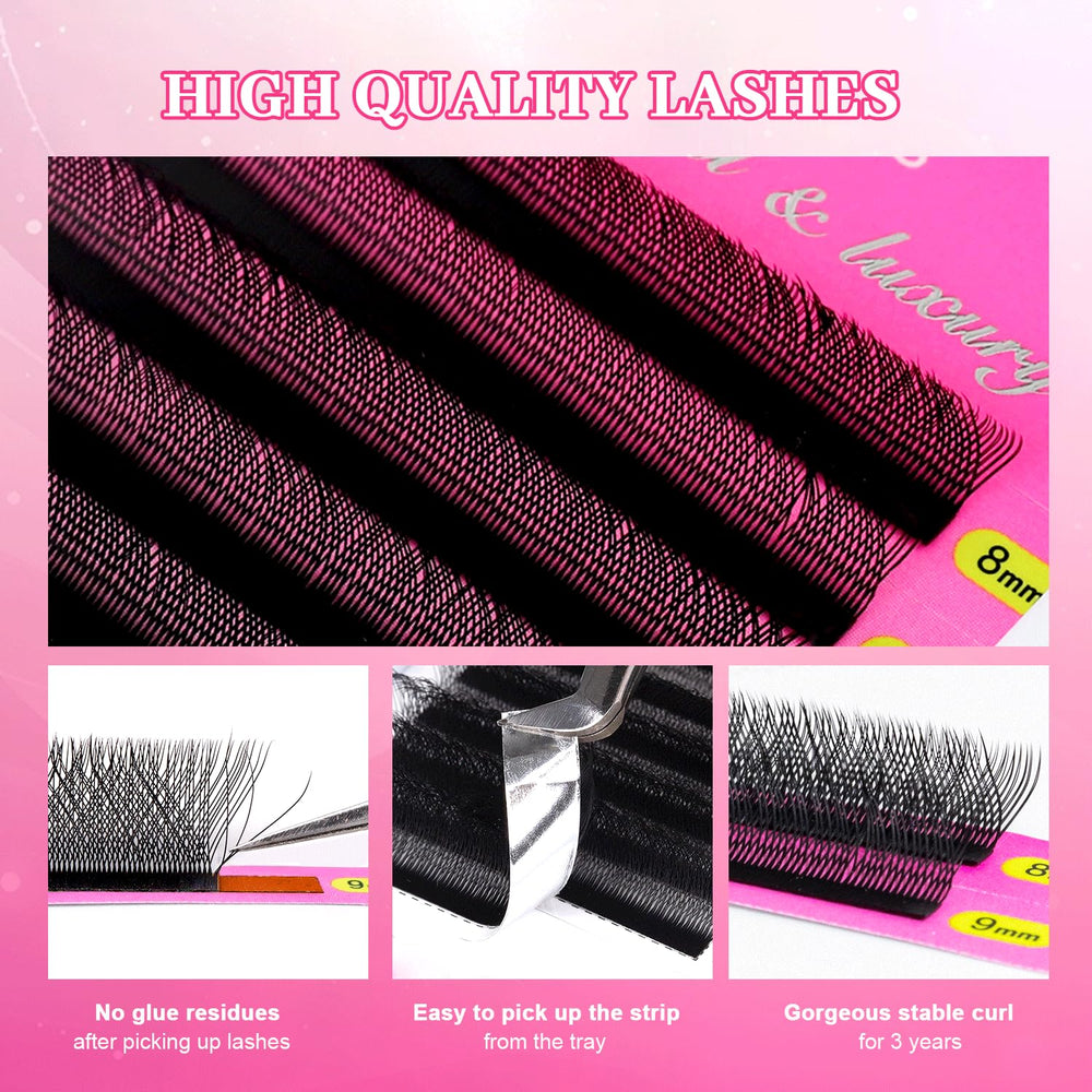 TDANCE YY lash extensions in a quick application demonstration