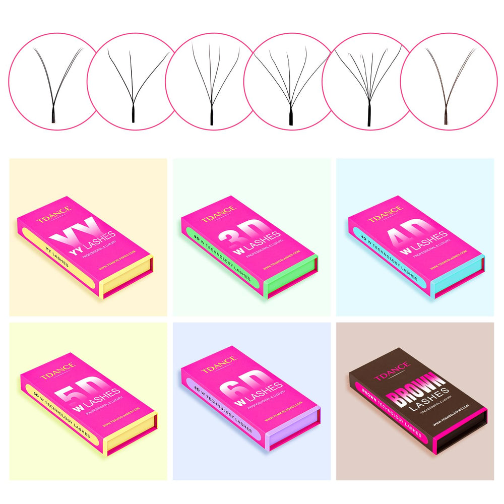 TDANCE YY lash bundle set offers time-saving volume options