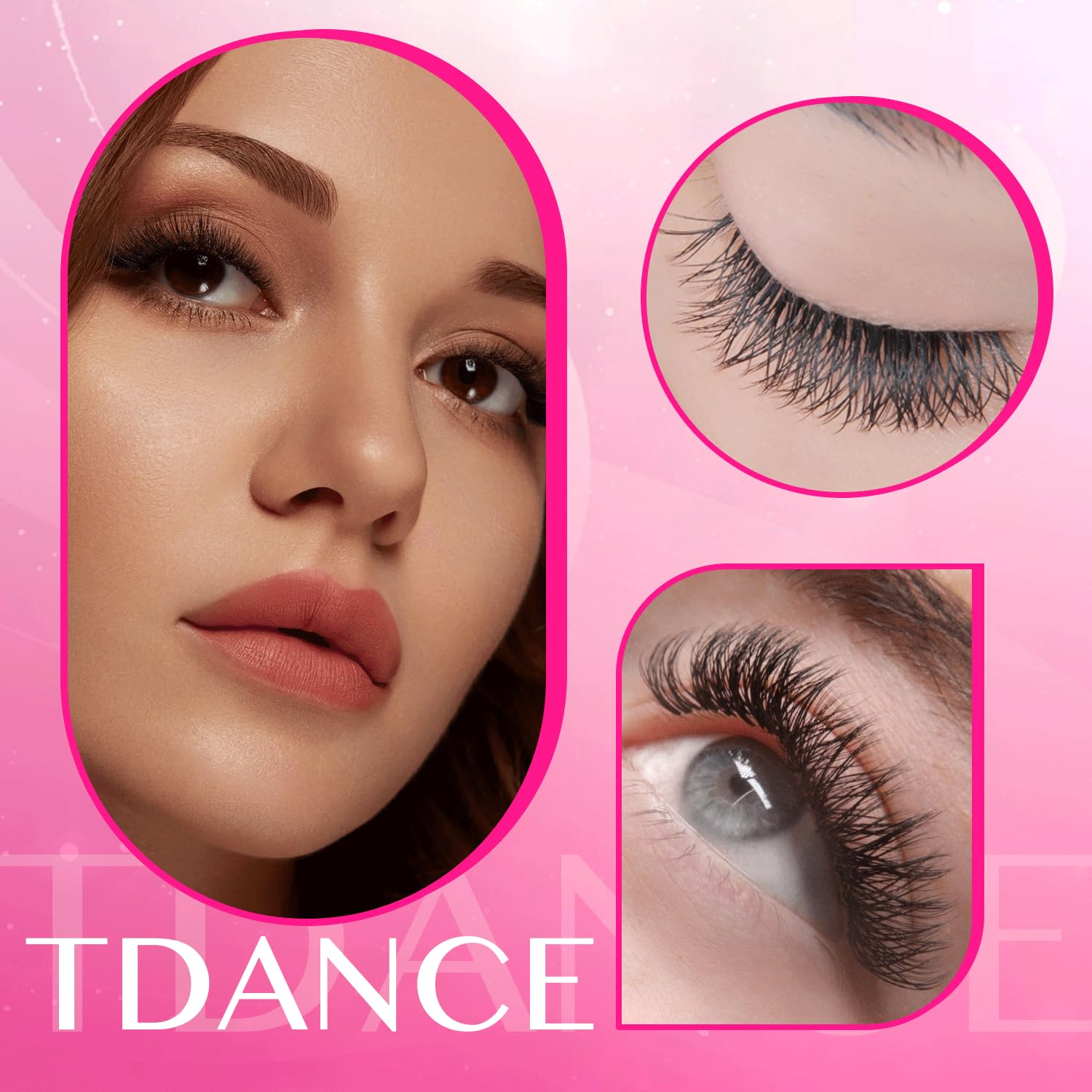TDANCE YY W-lashes with 3 tips provide a fluffy natural look