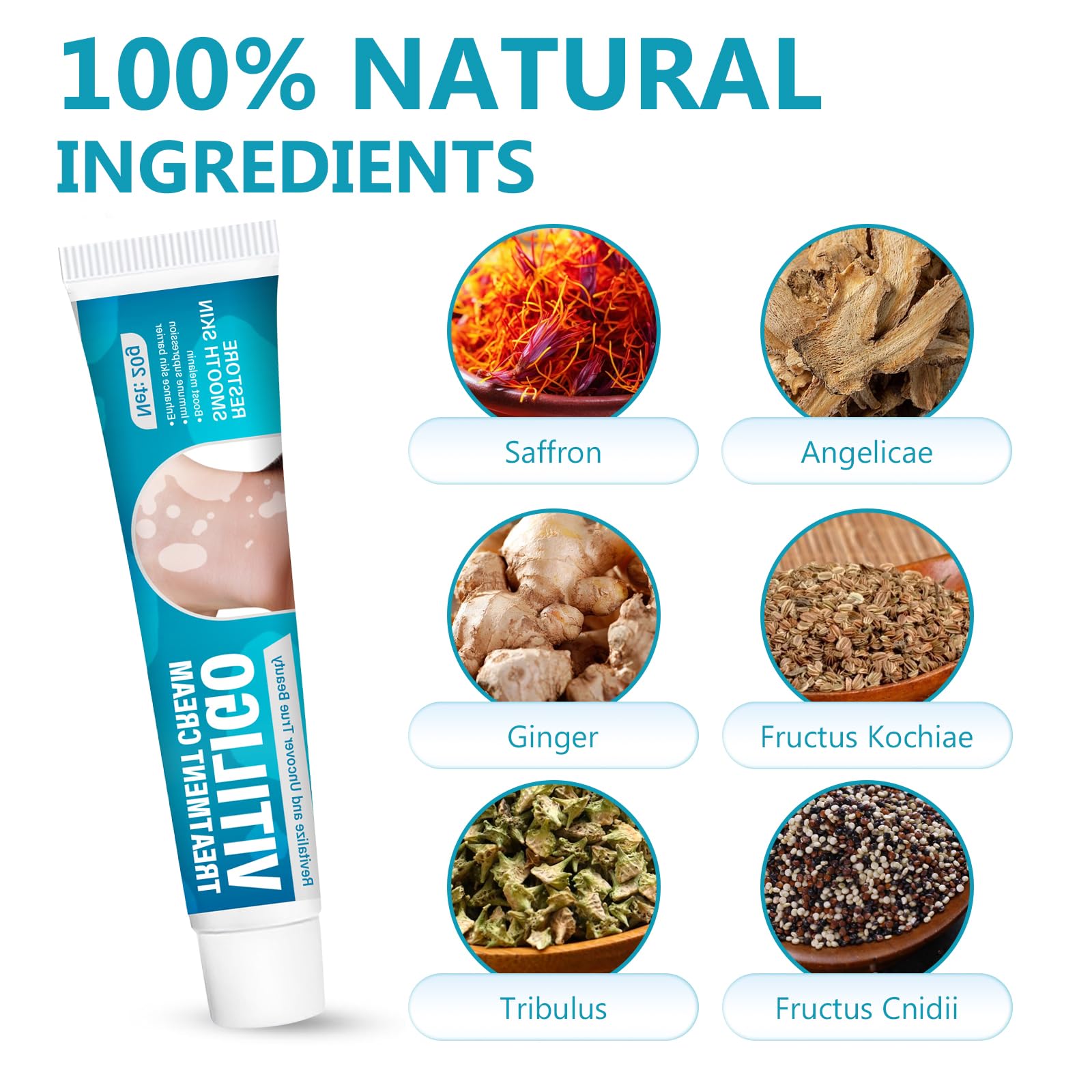 TDZLDM Vitiligo Cream on body skin with quick absorption.