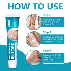 TDZLDM Vitiligo Cream ingredient imagery highlighting natural extracts.