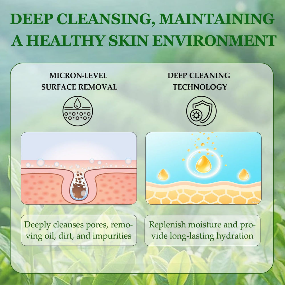 Tea Tree Soap lather closeup emphasizes foamy cleanse for face and body.