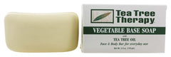 Tea Tree Therapy shelf display shows eight-pack cleansing bars