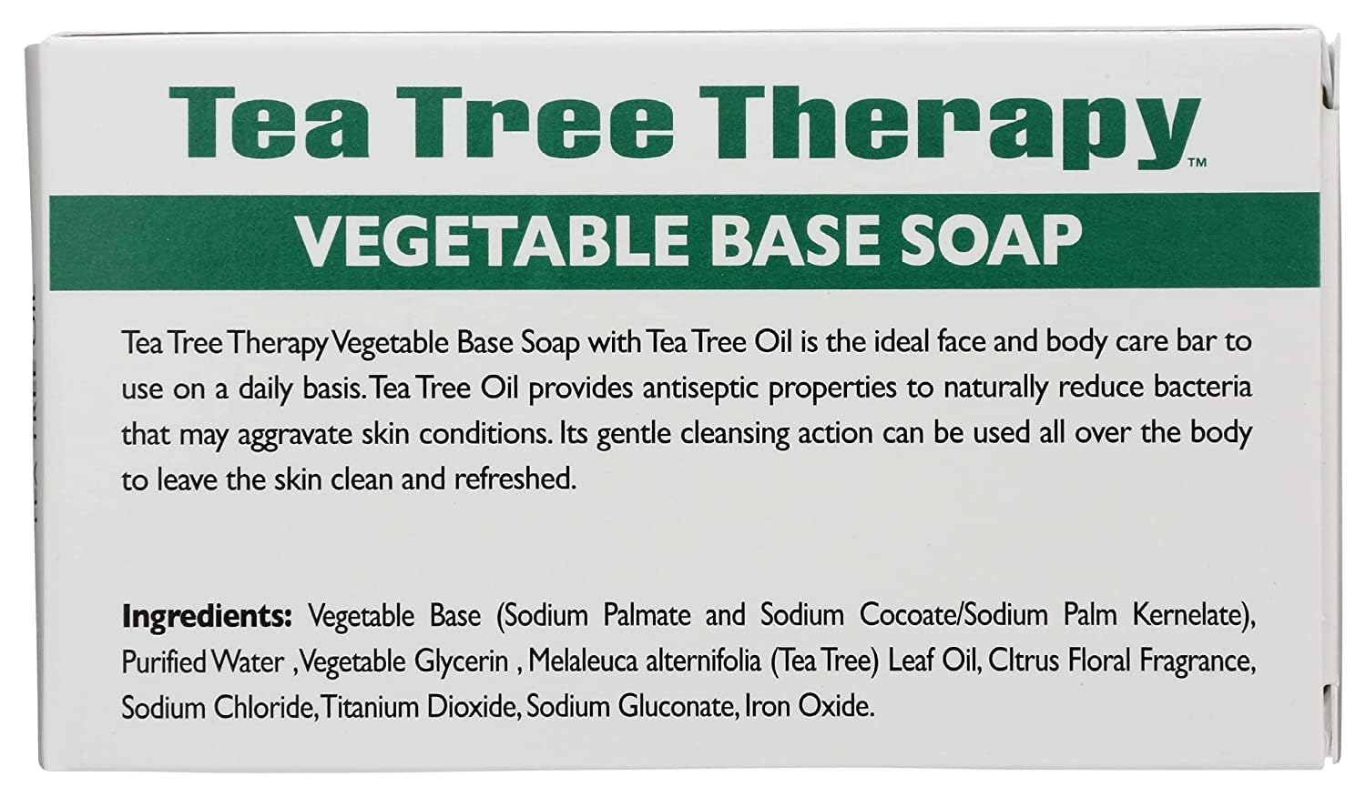 Tea Tree Therapy soap with natural citrus fragrance for a zesty wake-up