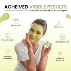 Teami Detox Face Mask drying on skin signals detox and oil control