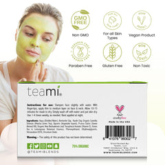 Teami Detox Face Mask after use reveals refreshed complexion and minimized pores