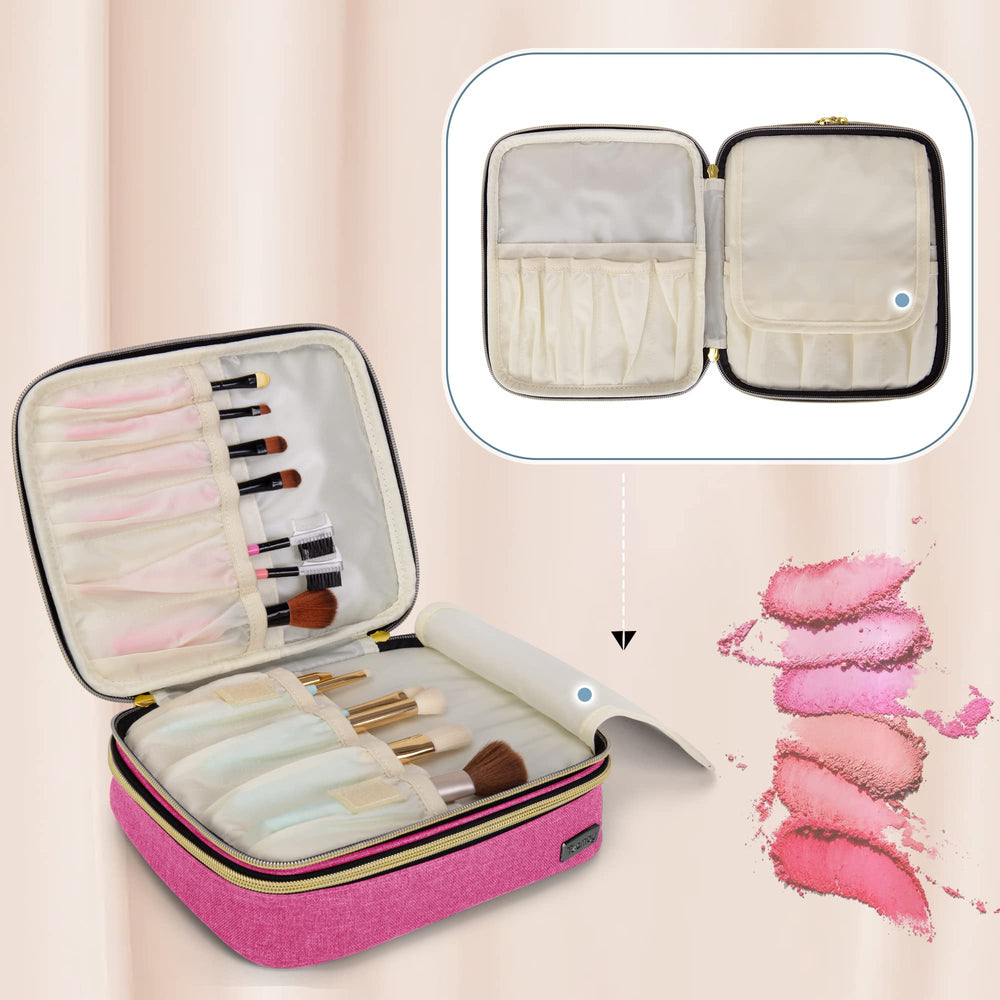 Teamoy makeup bag includes a waterproof inner lining for easy cleaning.