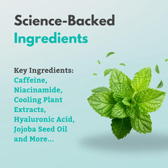 Hydrating formula with hyaluronic acid nourishes the delicate under-eye skin.