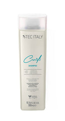 Tec Italy Curls Shampoo bottle front for frizz control and defined curls.