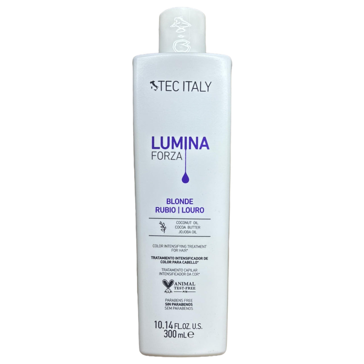 Tec Italy Forza hair treatment shows even color deposit for smooth, vibrant results