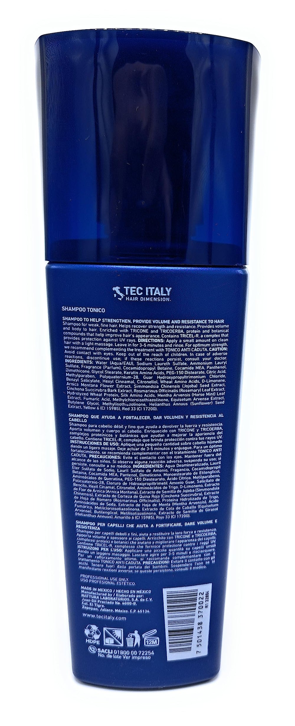 Tec Italy Tonico texture close-up highlights moisturizing, creamy lather