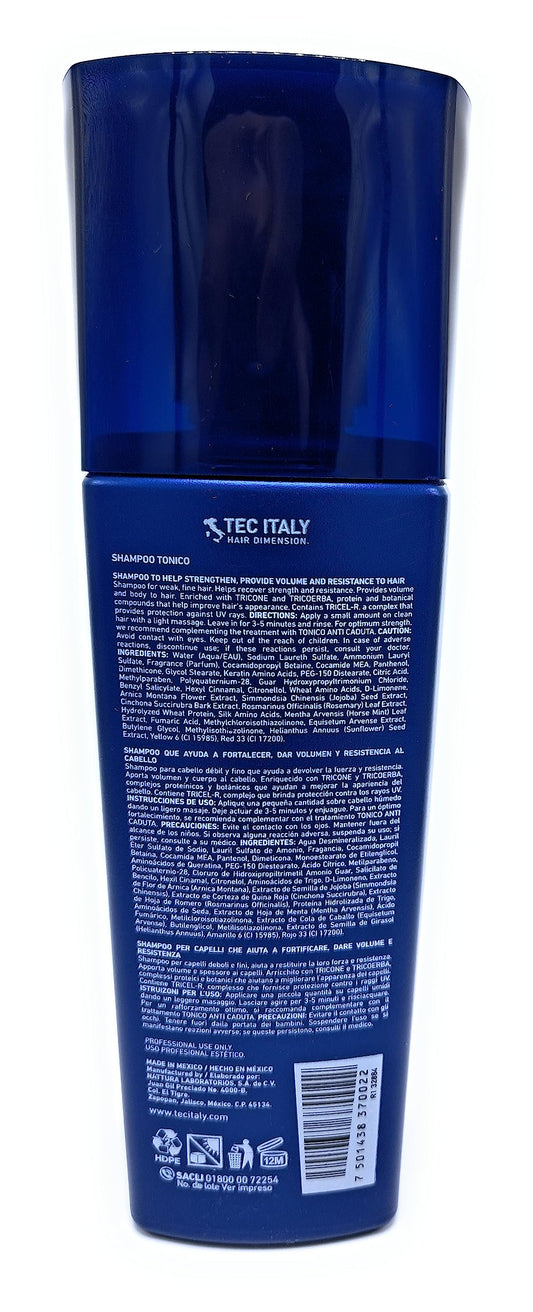 Tec Italy Tonico texture close-up highlights moisturizing, creamy lather
