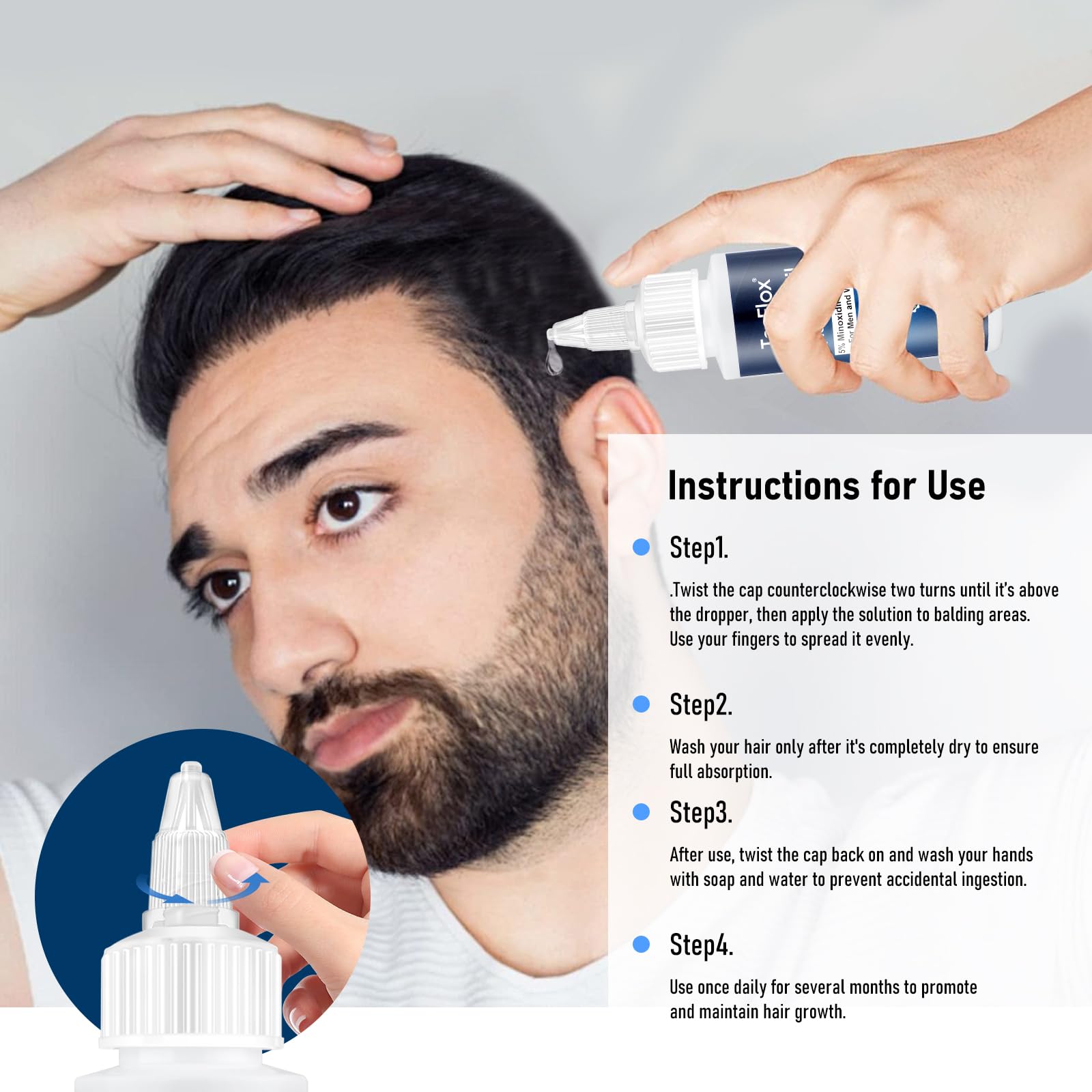 tecflox 4month supply label indicates long-lasting treatment.