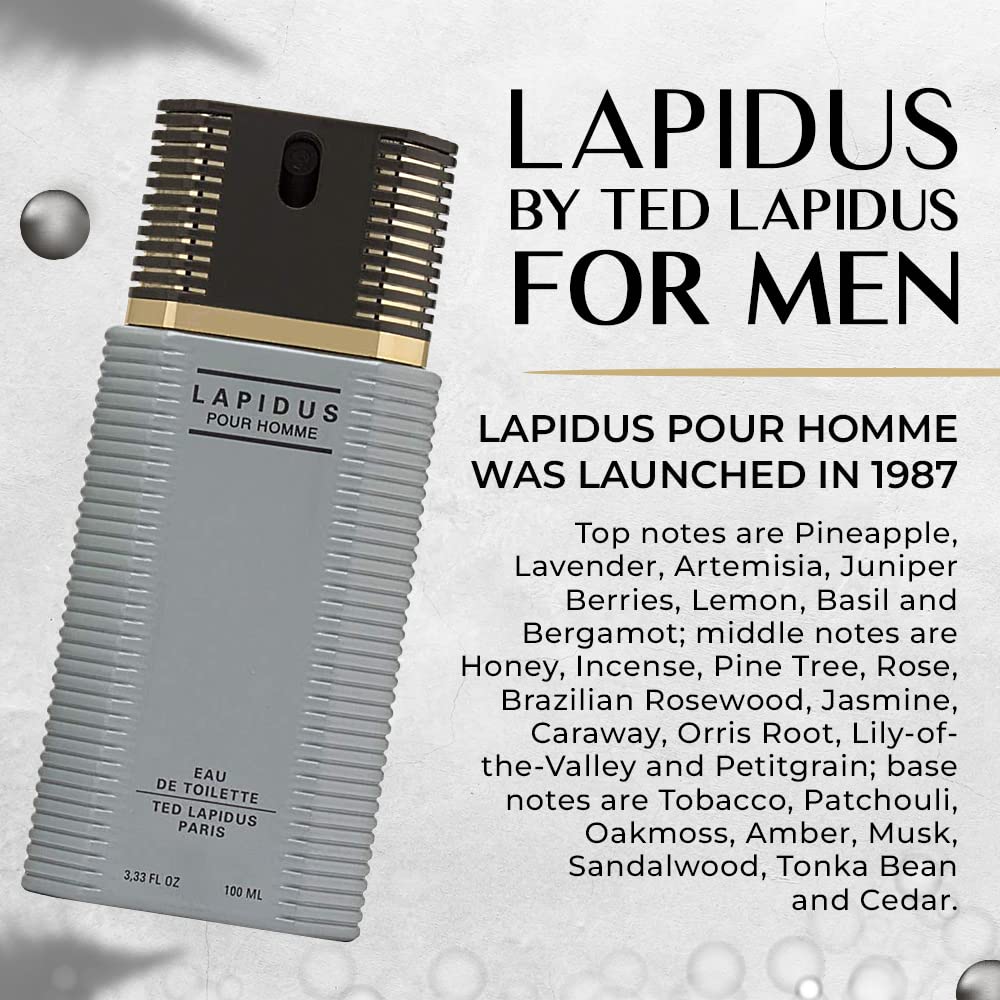 Lapidus by Ted Lapidus for Men box packaging with premium finish.
