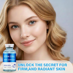TEELAMP Stem Cell Serum application scene shows quick absorption for smoother skin.