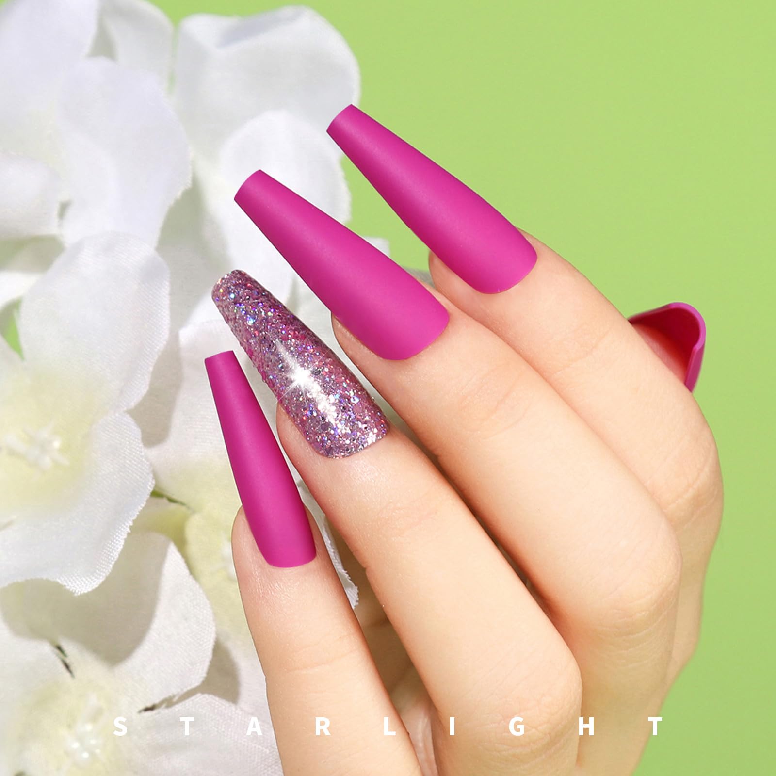 Teenitor glitter nails collection with shimmering options