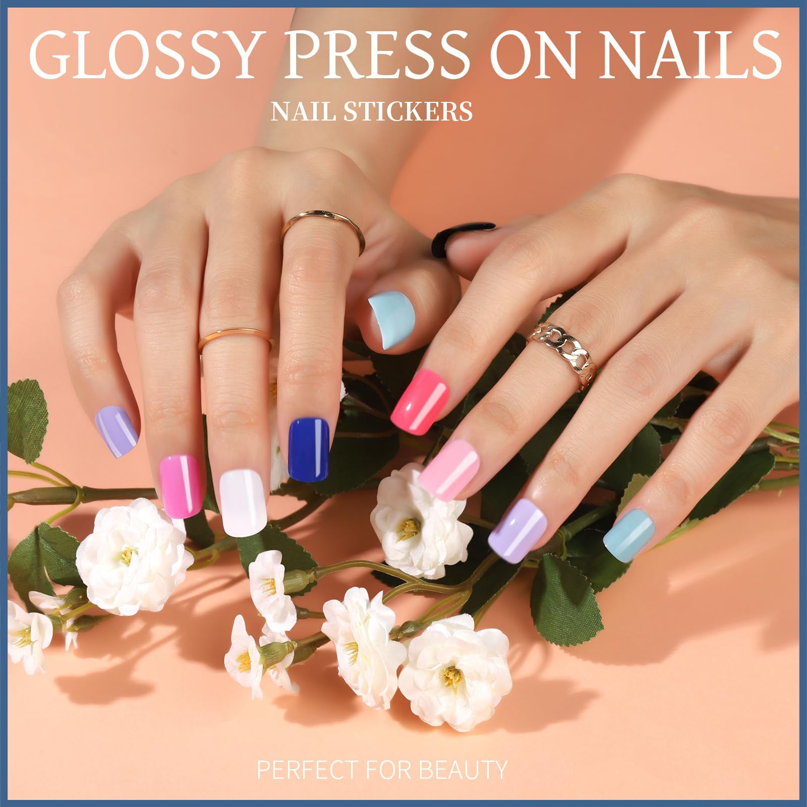 Teenitor glossy nails with subtle color and lasting shine for everyday outfits.